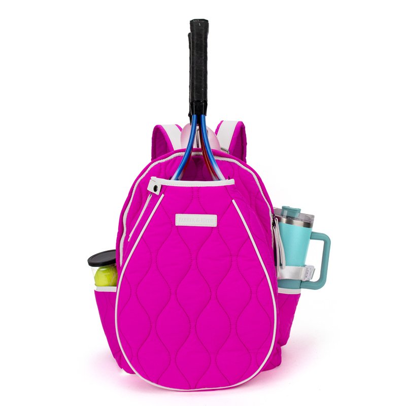 Tennis Courtside Backpack in Vivid Pink