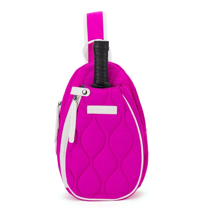 Pink Geometric Pickleball/ Sling Bag by NB (Unbranded) SlingBag_HotPink_Main.jpg?v=  main image 3