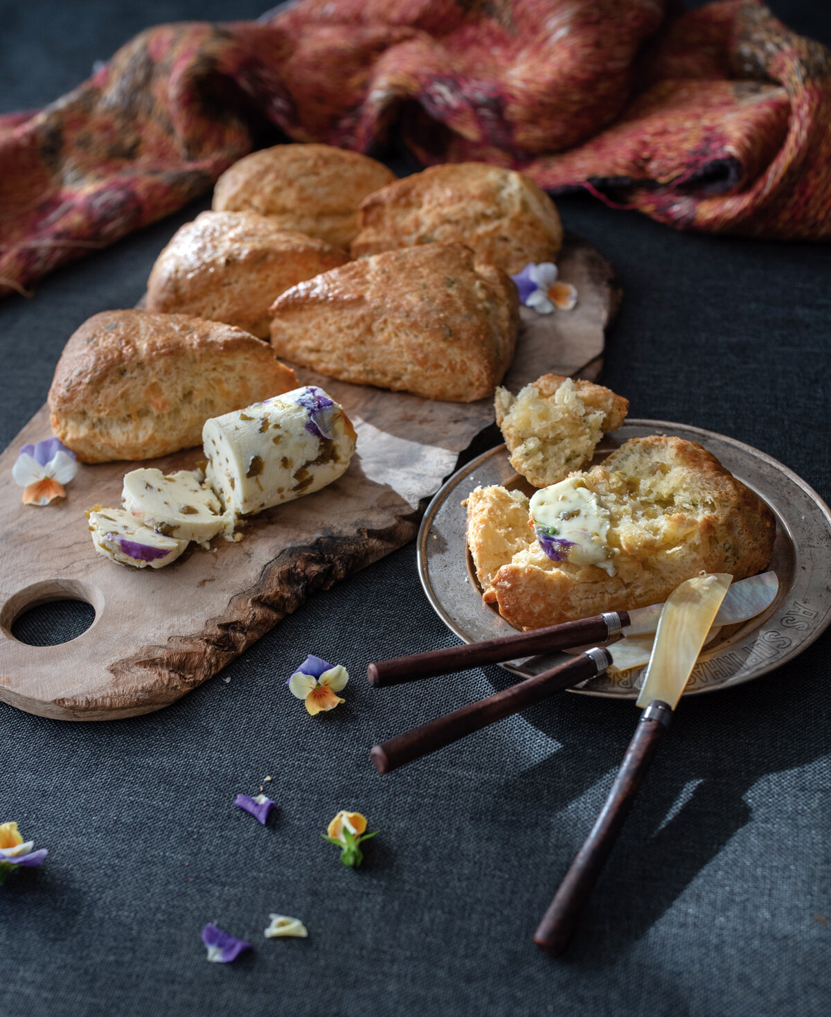 Cheddar Cheese Scones - The Art of Salad by Julie Deffense