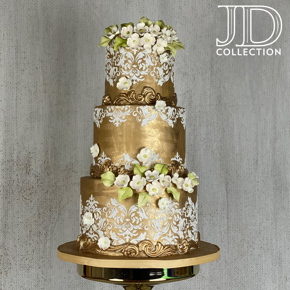 JD Collection gold scroll - Julie Deffense Artistry