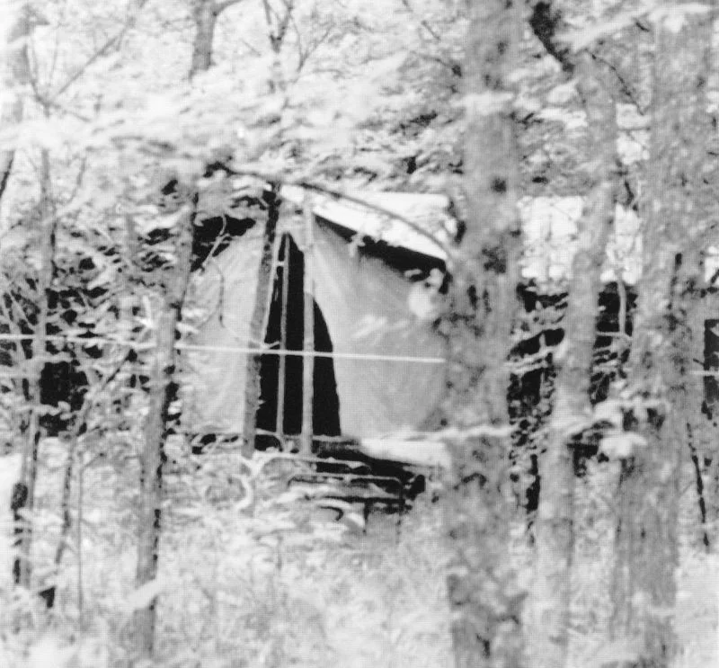 Tent #7 (or #8 to the police) where the girls had been staying. Via Gizmodo .