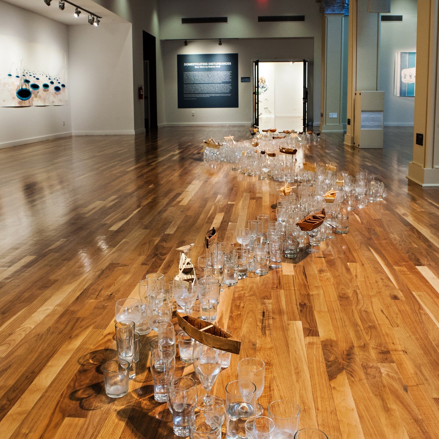 Throwback to this project from 10 years ago. &quot;Up a creek, down a river&quot; 2013. (500 water glasses and handmade boats)
This was part of my exhibition at the Sweeney gallery and Culver Museum in Riverside. Special gratitude to the wonderful cu