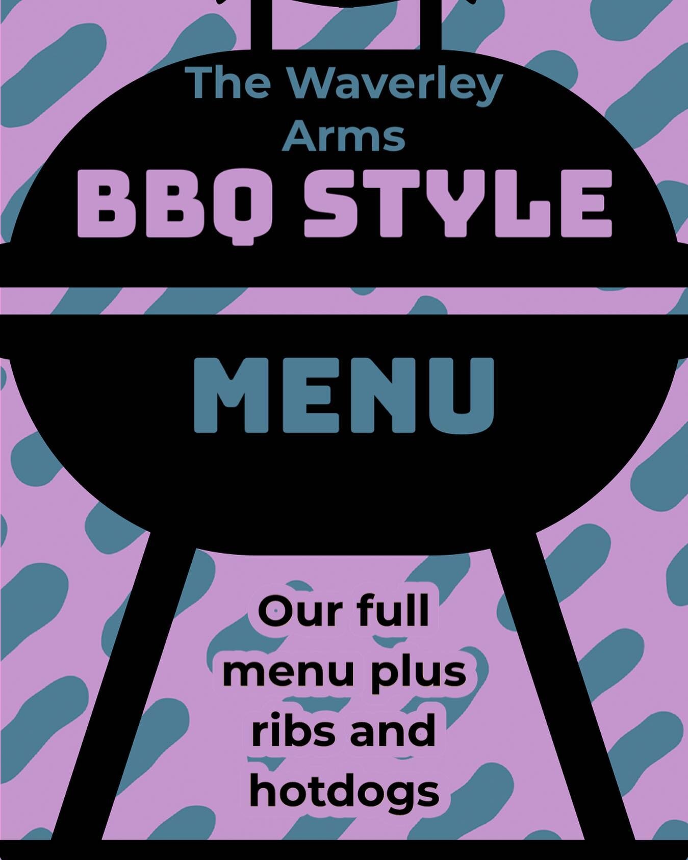 Bank Holiday Monday brings The Waverley Arms BBQ Style Menu to go along with the promised heat wave! 🌞 Hope to see you there 🥳