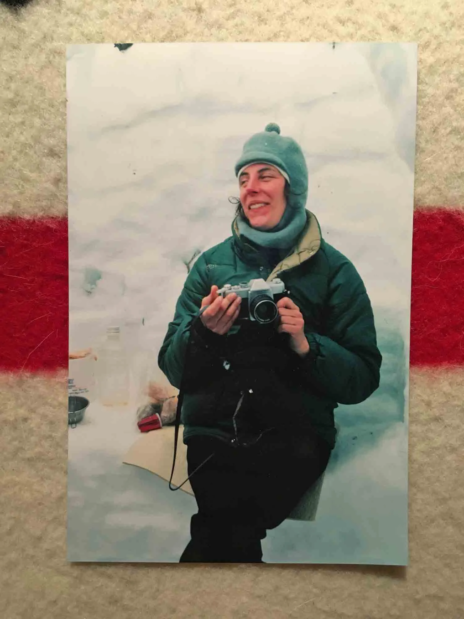 snow camping with a camera (long ago)