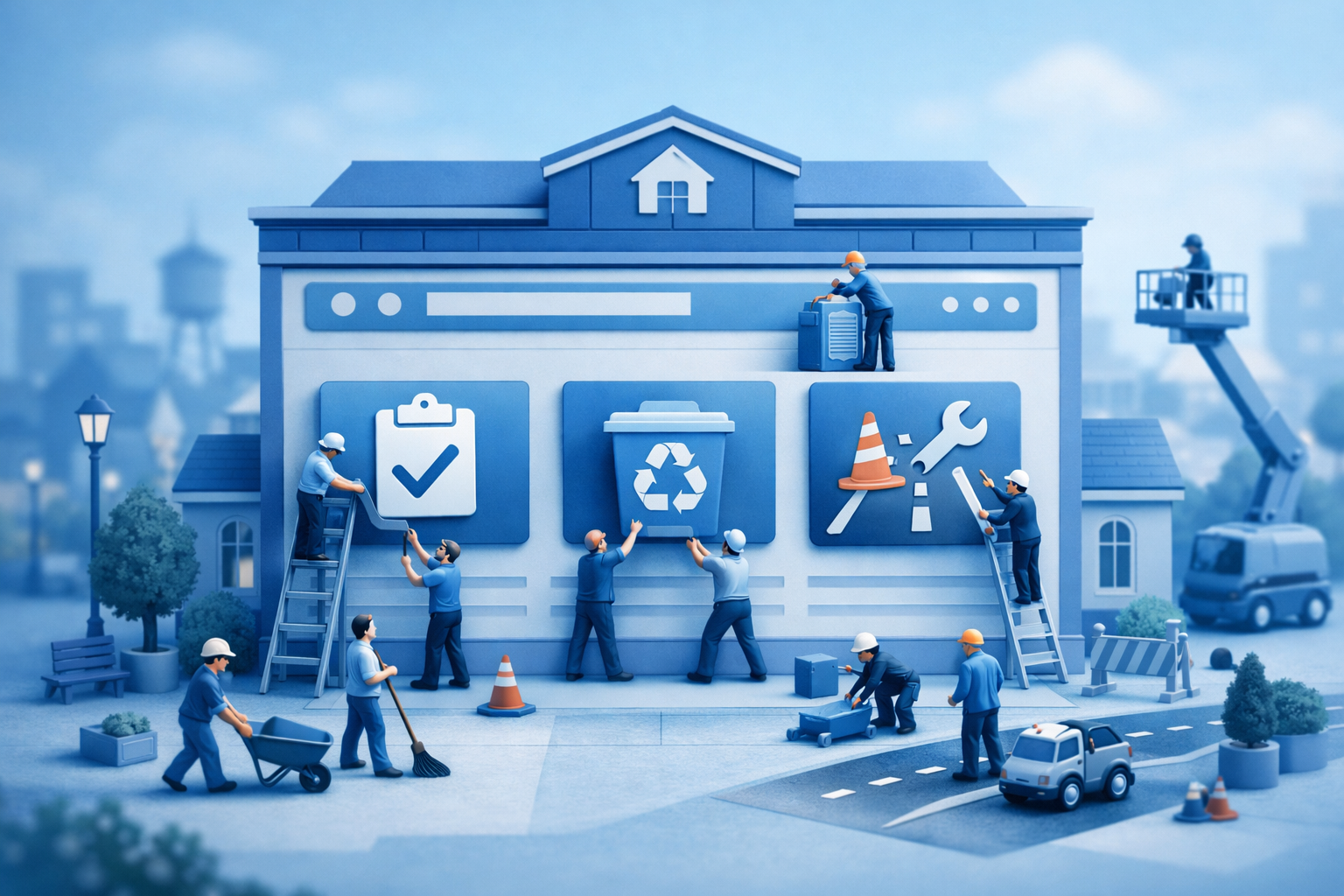 Content-first municipal service redesign.