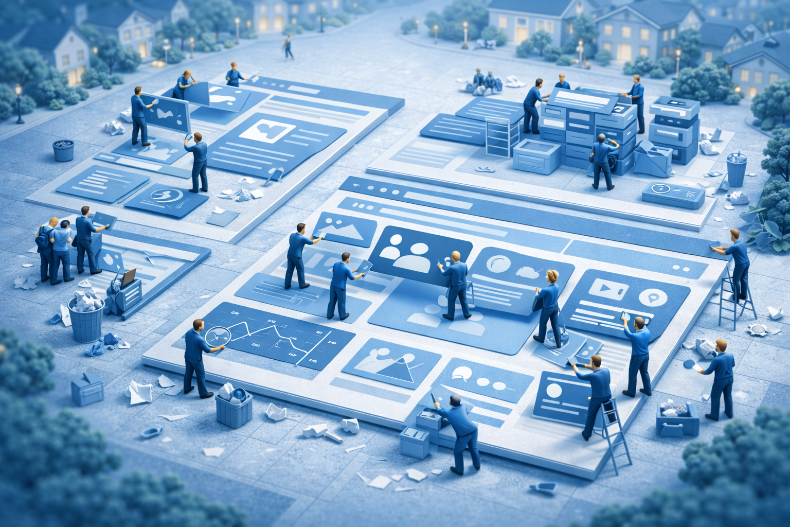 Content-first municipal service redesign.