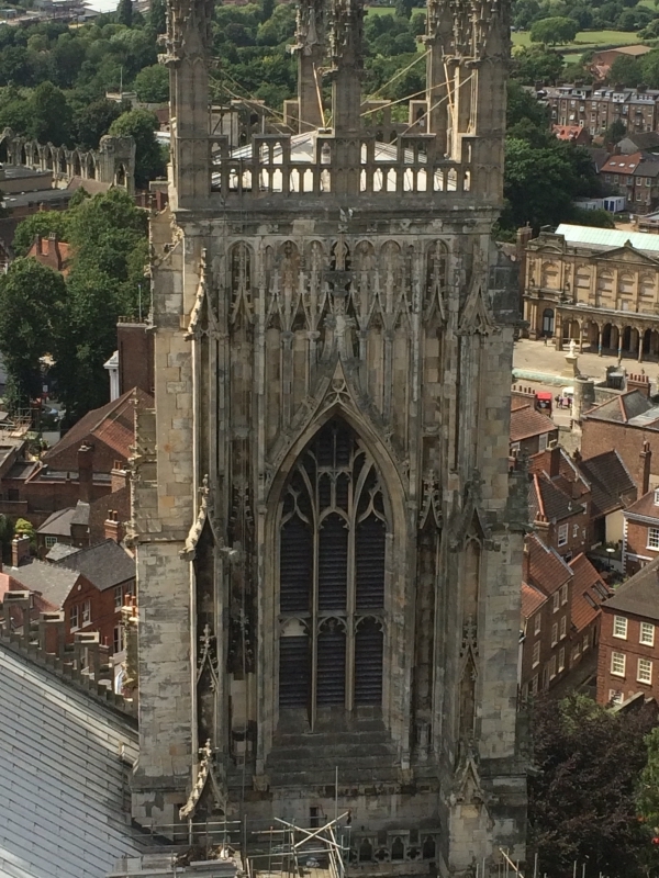 View of York Minster Tower from Roof