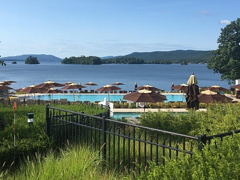 View of Pool and Lake