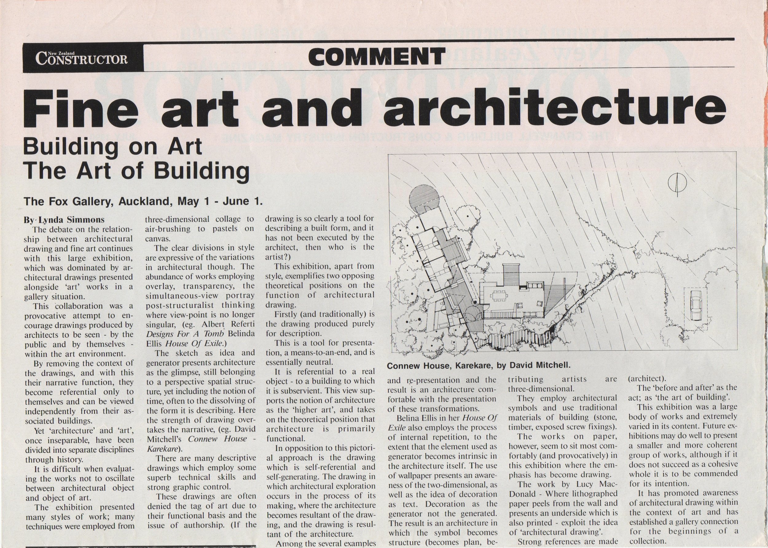 Fine Art and Architecture 1990