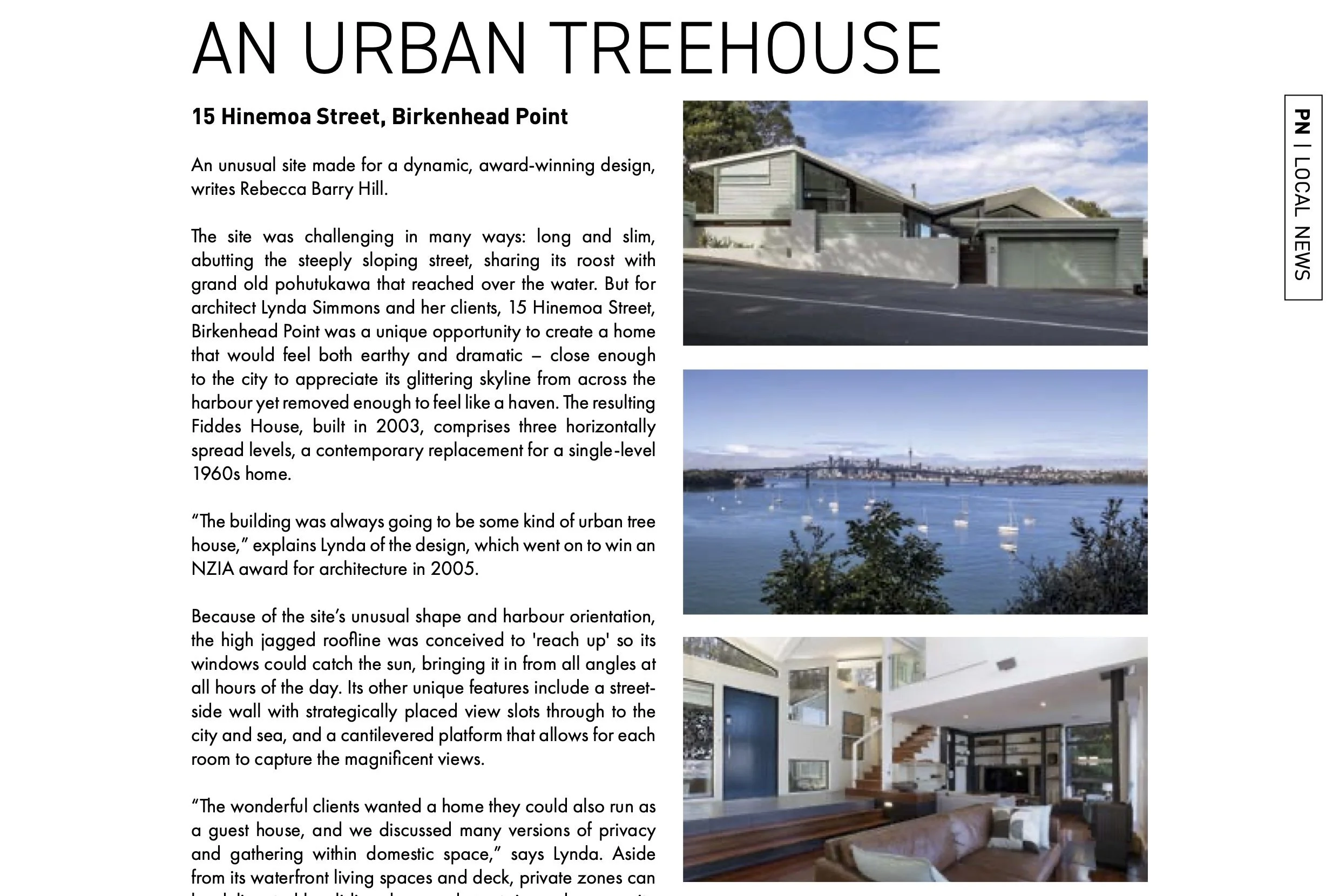 Fiddes House (2003) - An Urban Treehouse