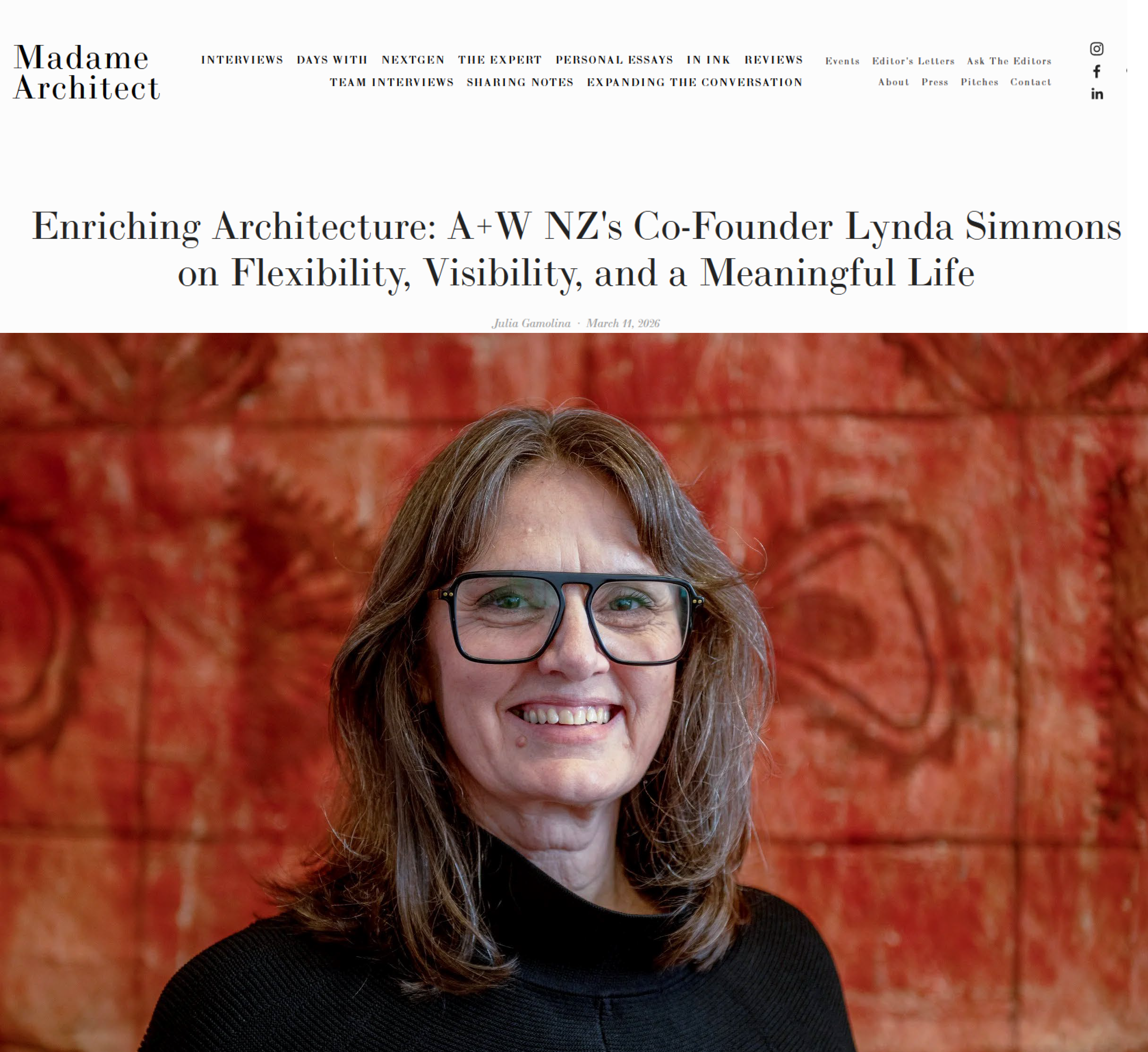 Madame Architect's Julia Gamolina Interviews Lynda