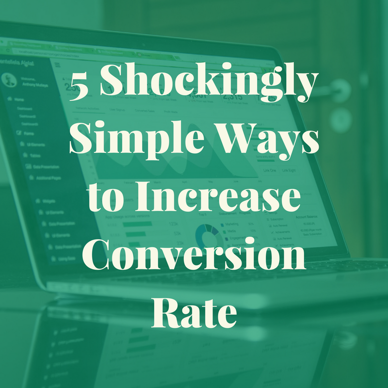 5 Shockingly Simple Ways to Increase your Conversion Rate
