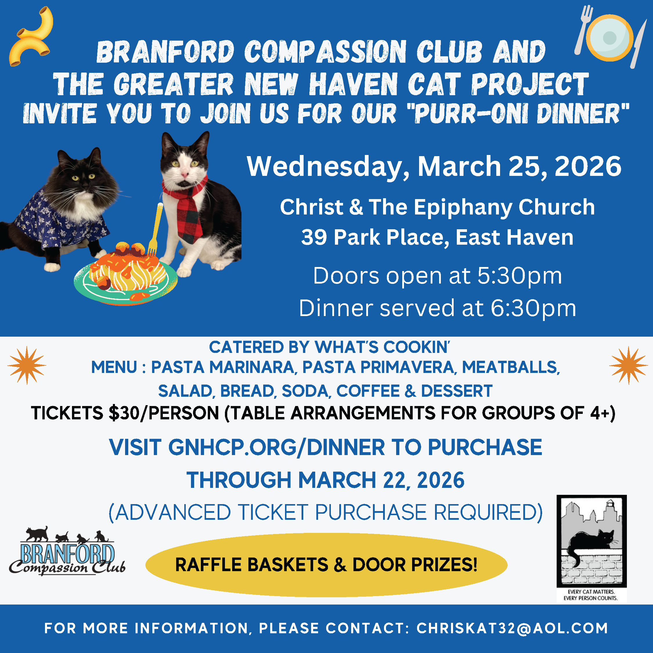 Pasta Night with BCC & GNHCP 2026