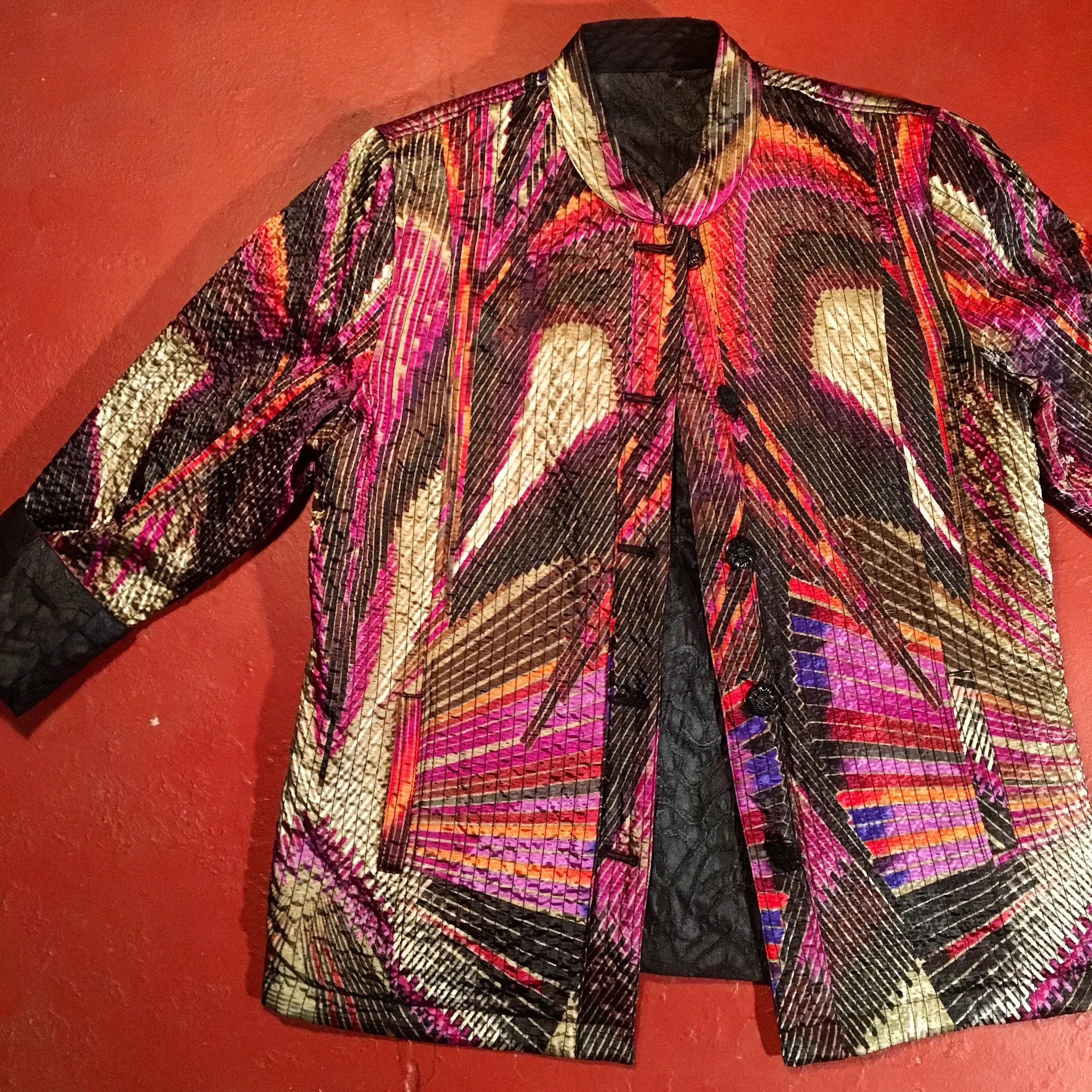 100% Silk REVERSIBLE Jacket