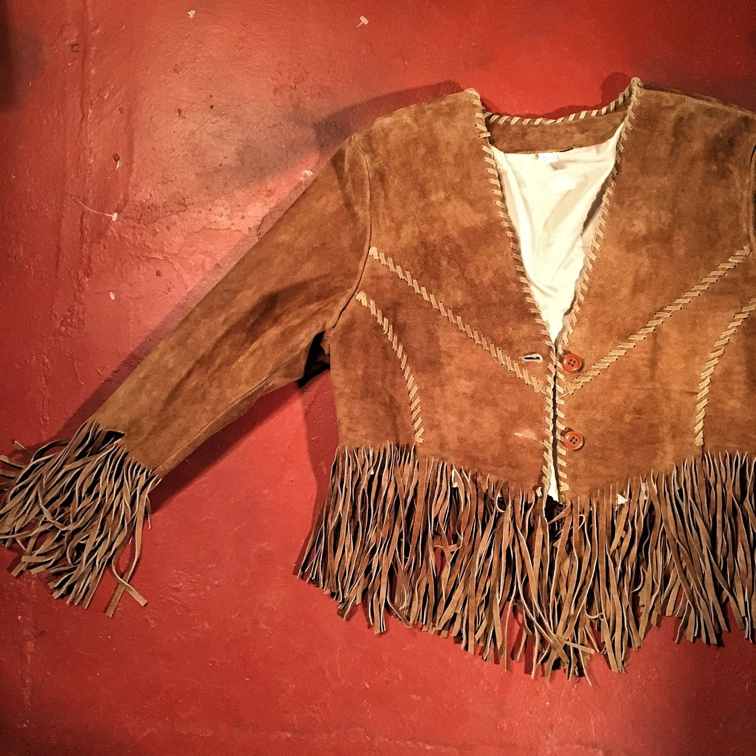Fringe Covered Suede Jacket