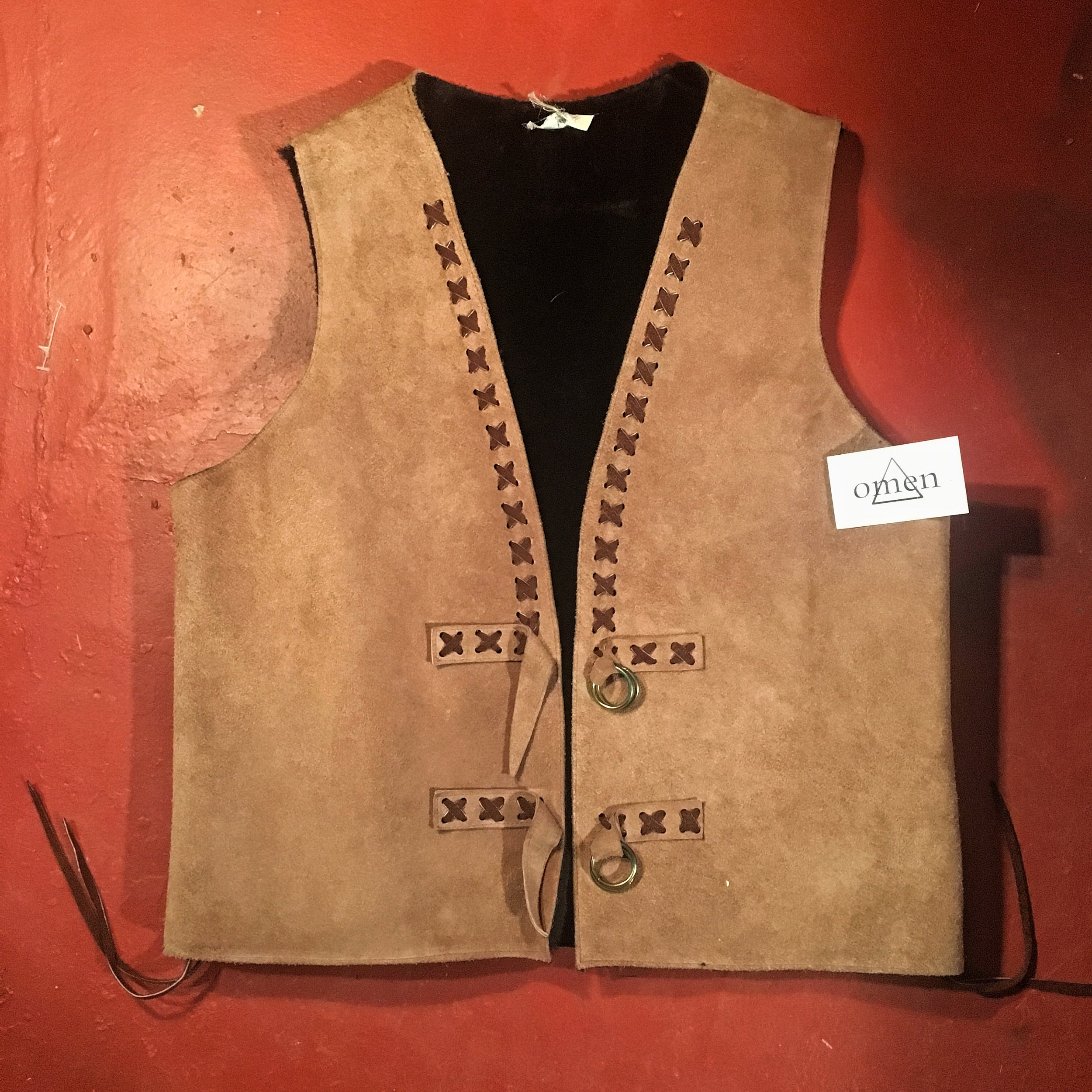 Vintage 70's Plush Suede Vest