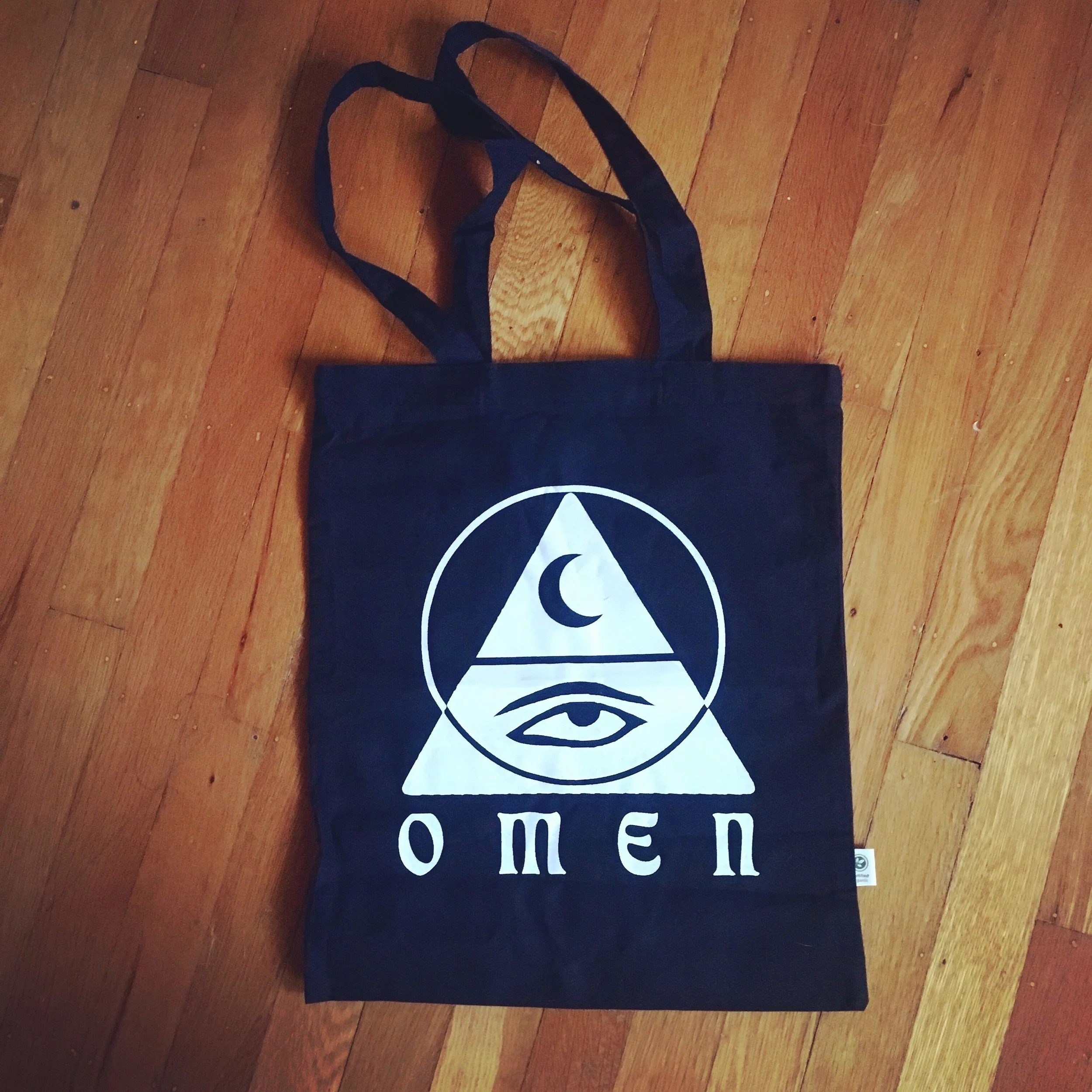 Omen logo organic cotton tote