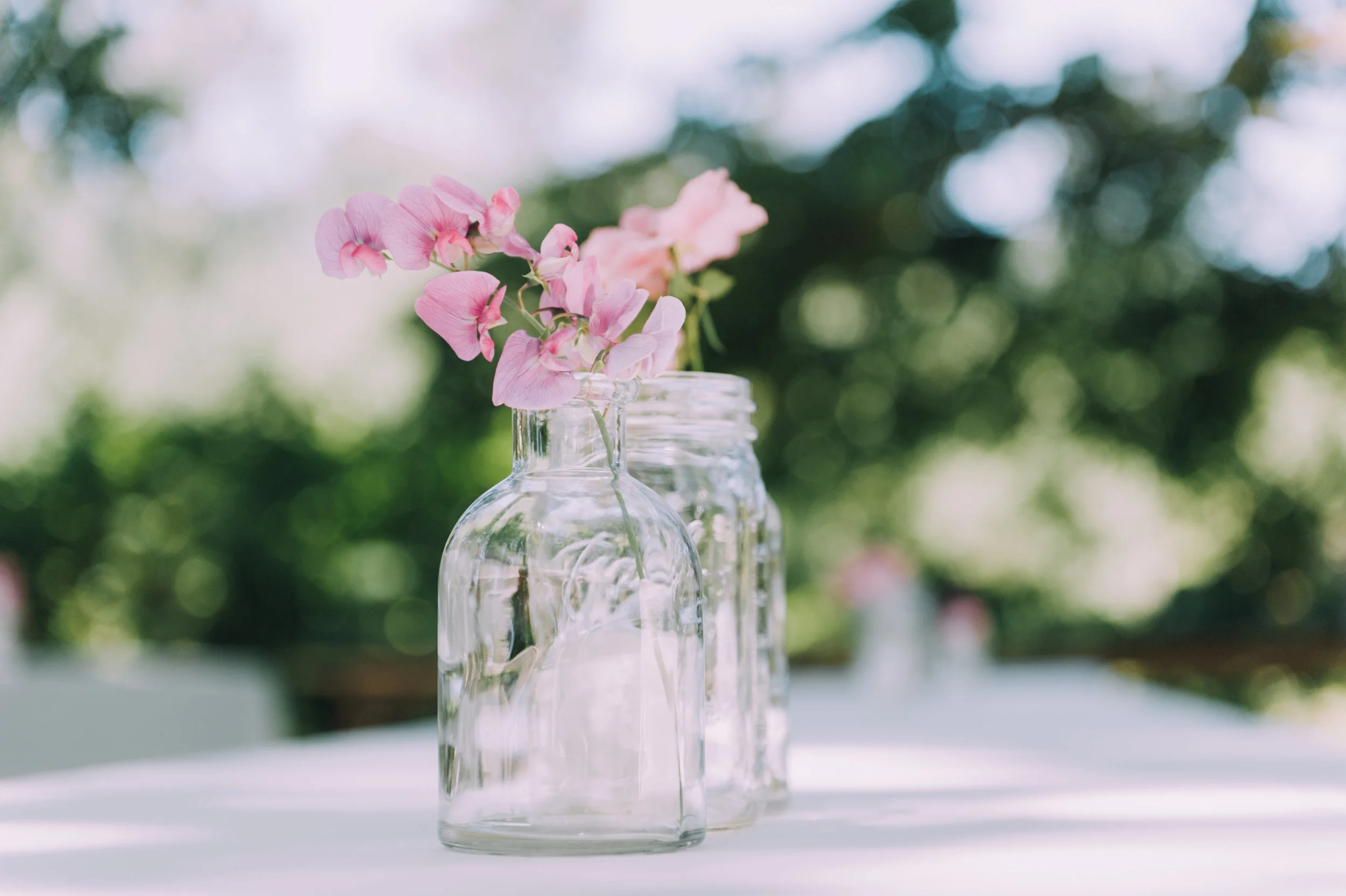 Wedding tablescape Cute Mason Jars