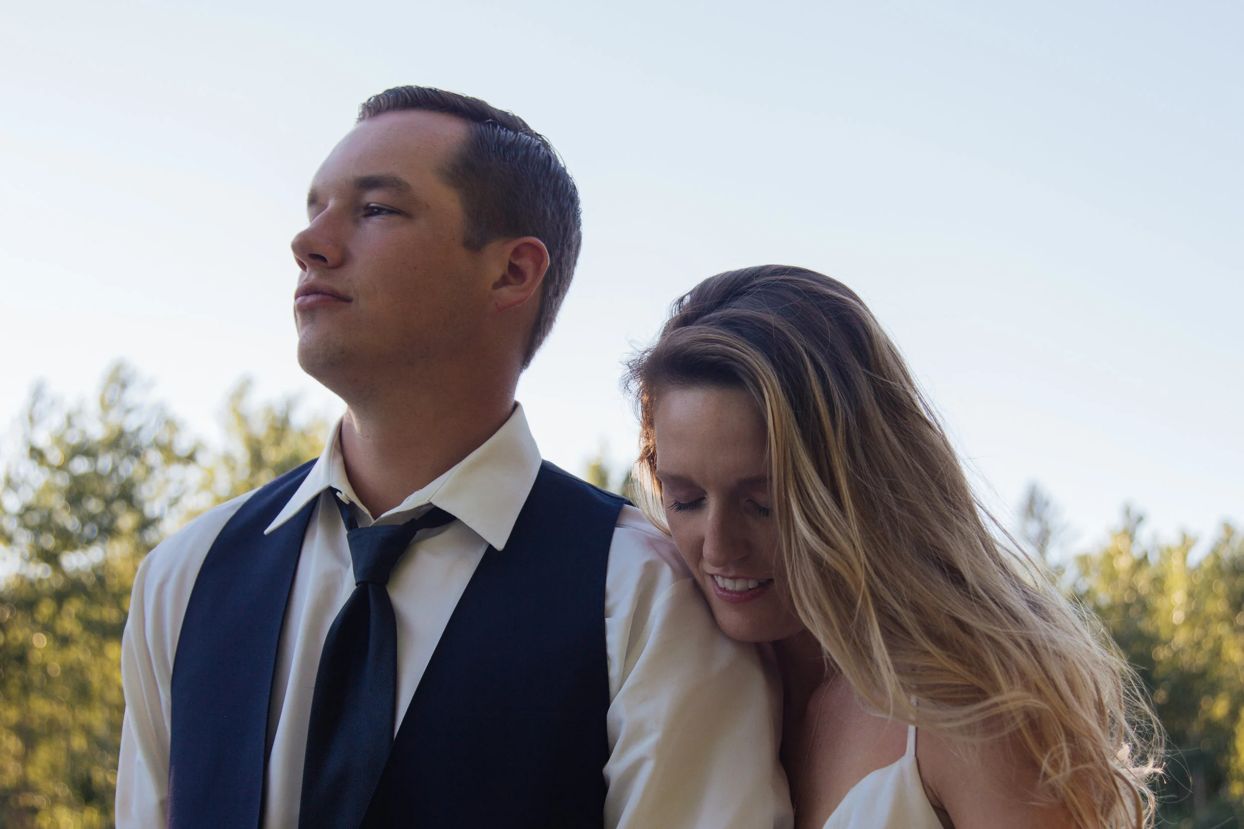Exhausted Bride Groom Long Wedding Day Seattle