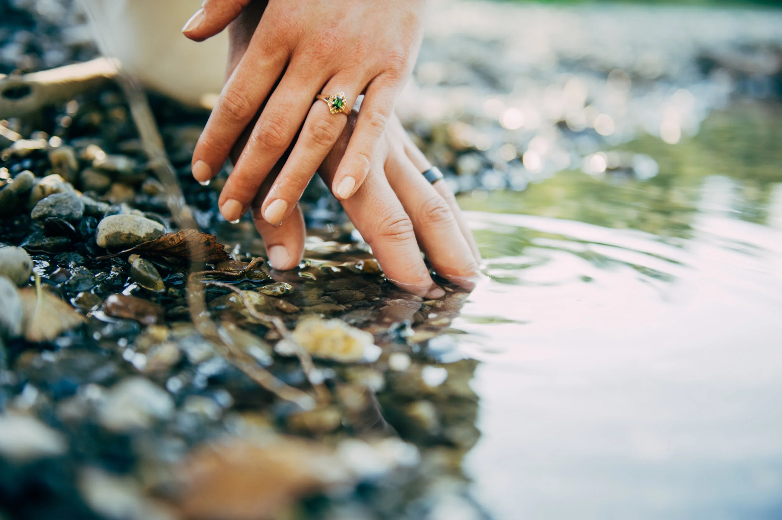 Bride and Groom Together Water Wedding Day Seattle