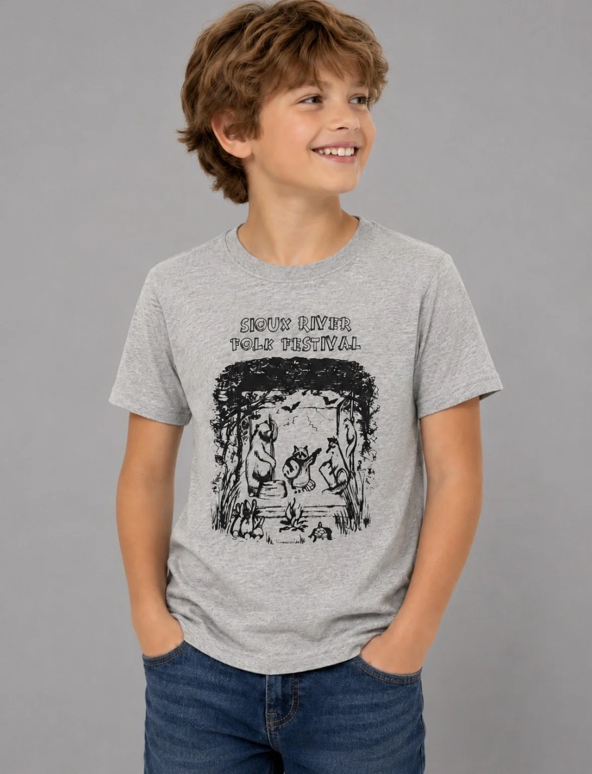 Sioux River Folk Festival Kids T-Shirts