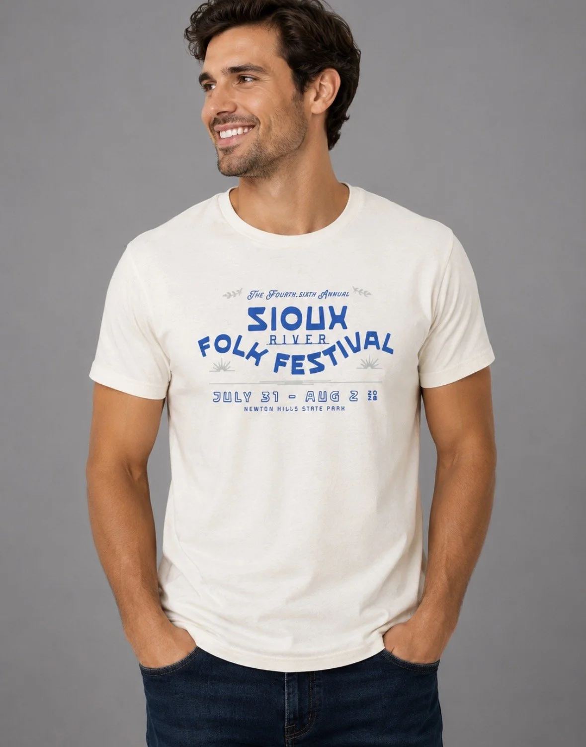 2026 Sioux River Folk Festival Crew Neck T-Shirt