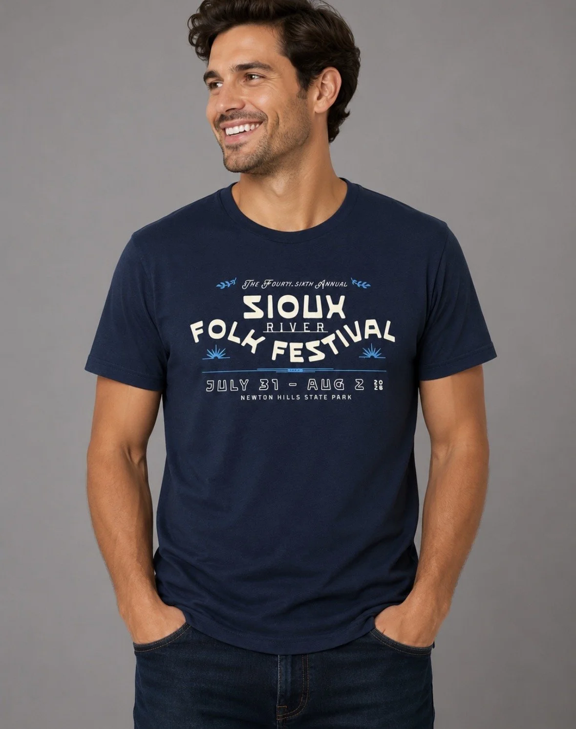 2026 Sioux River Folk Festival Crew Neck T-Shirt