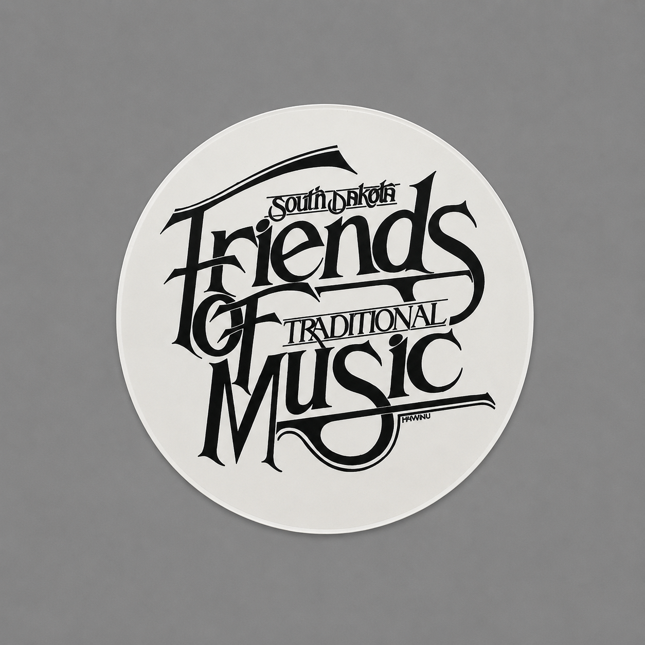 South Dakota Friends of Traditional Music Round Sticker