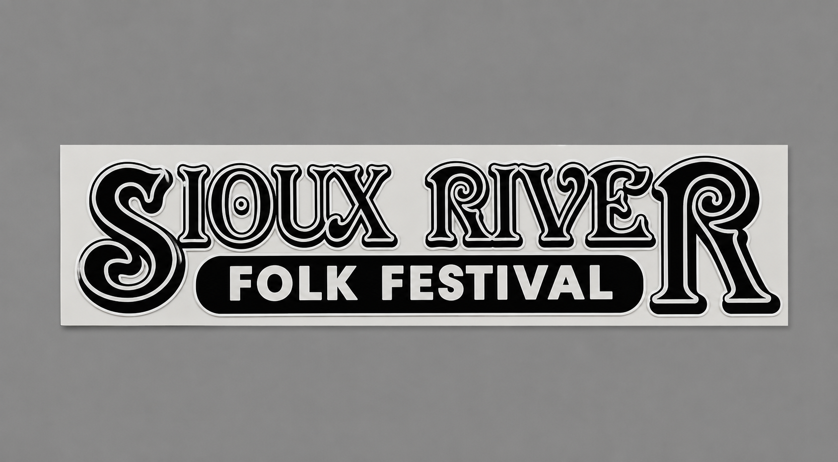 Sioux River Folk Festival Bumper Sticker