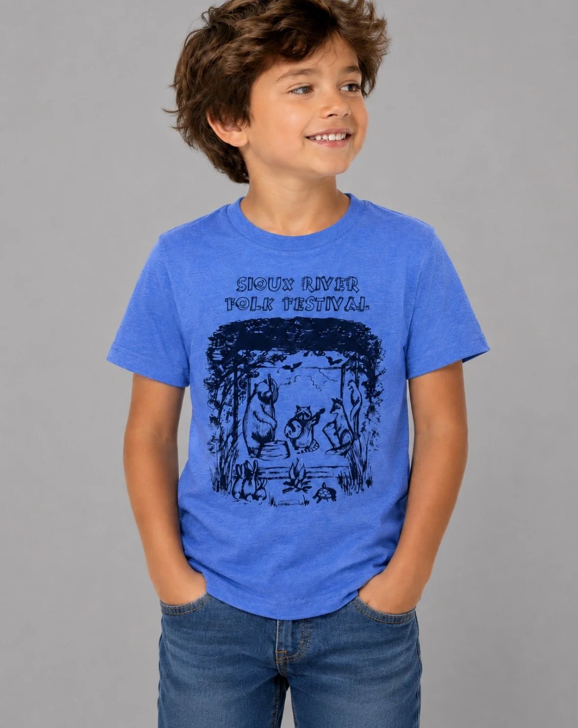 Sioux River Folk Festival Kids T-Shirts