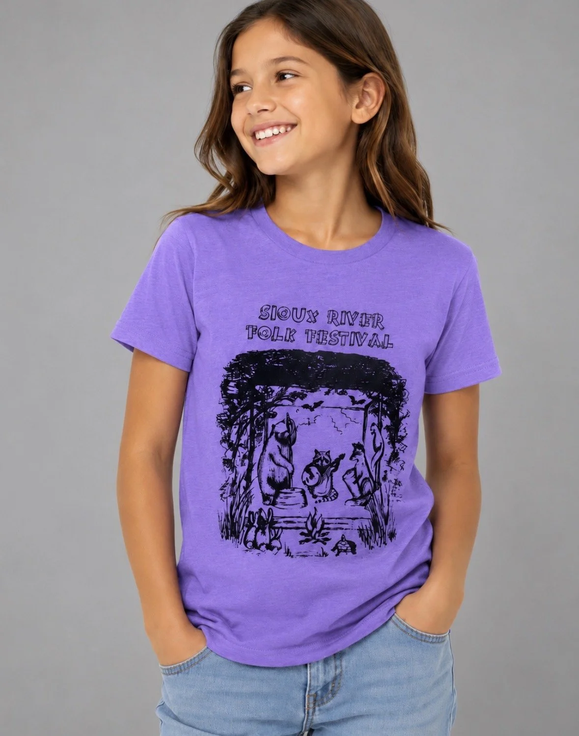 Sioux River Folk Festival Kids T-Shirts