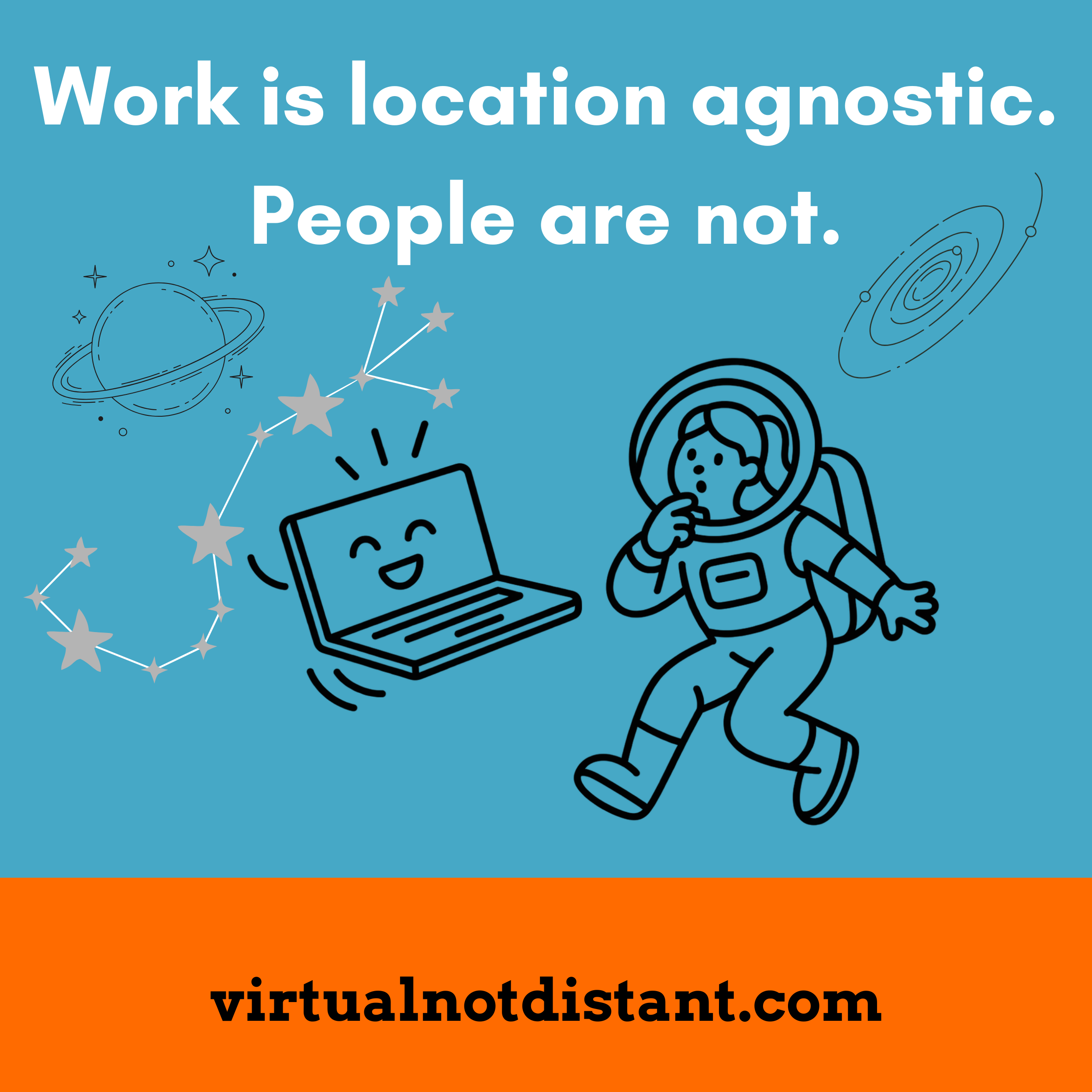 Work is location agnostic. People are not.