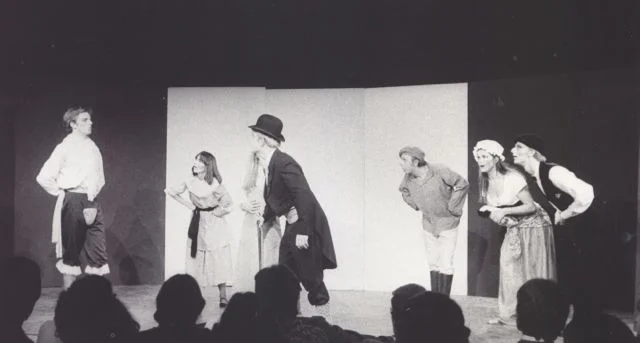 The history of French language productions at UEA dates back to at least the early 1970s. The tradition of French theatre at UEA was matched by a similarly strong programme of staff-student German theatre, led by Gordon Turner, which started with a production in 1971 and offered a wide repertoire of plays ranging from across the 18th (Lessing), 19th (Büchner and Austrian Volkstheater), and 20th centuries (Dürrenmatt, Brecht, Horváth) as well as revues and Kabarett.