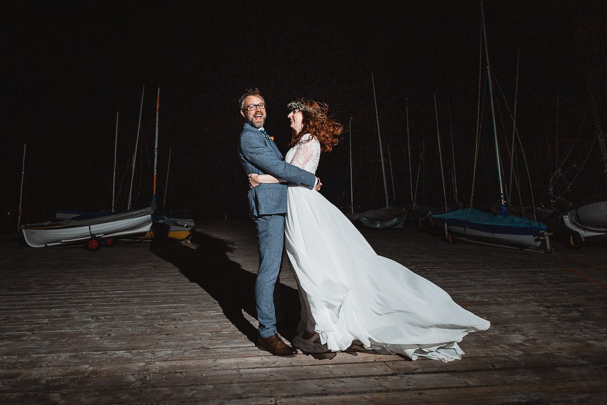 Hampshire wedding photographer at Itchenor Sailing Club