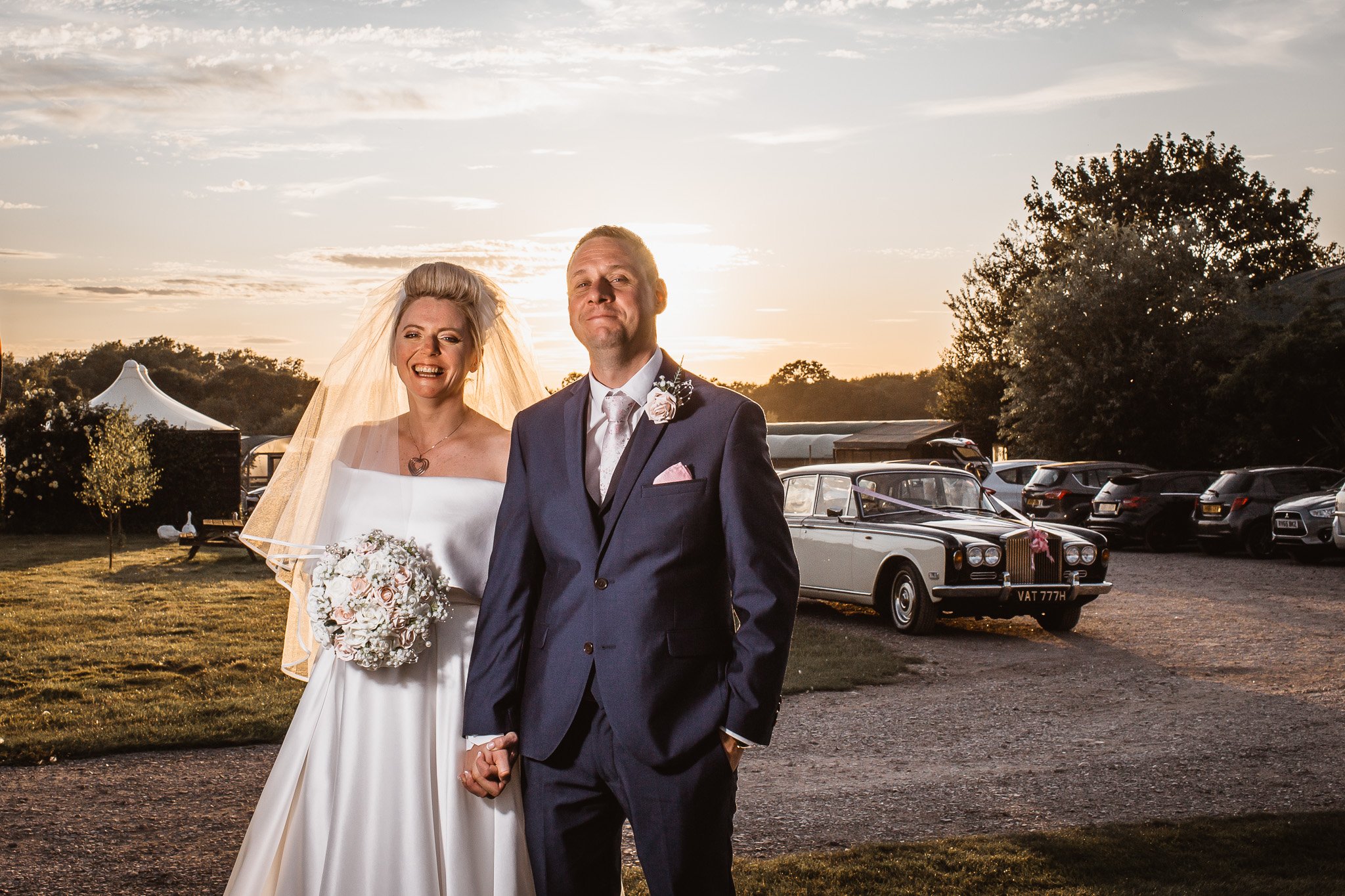 Becky and Mike at Stokes Farm Barn