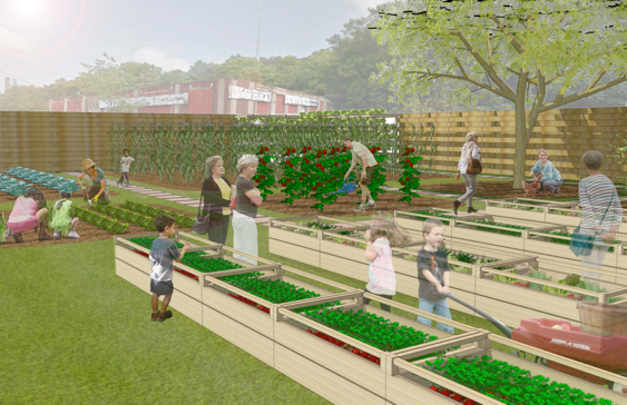 The Nourish outdoor greenhouse provides more learning opportunities for people of all ages.