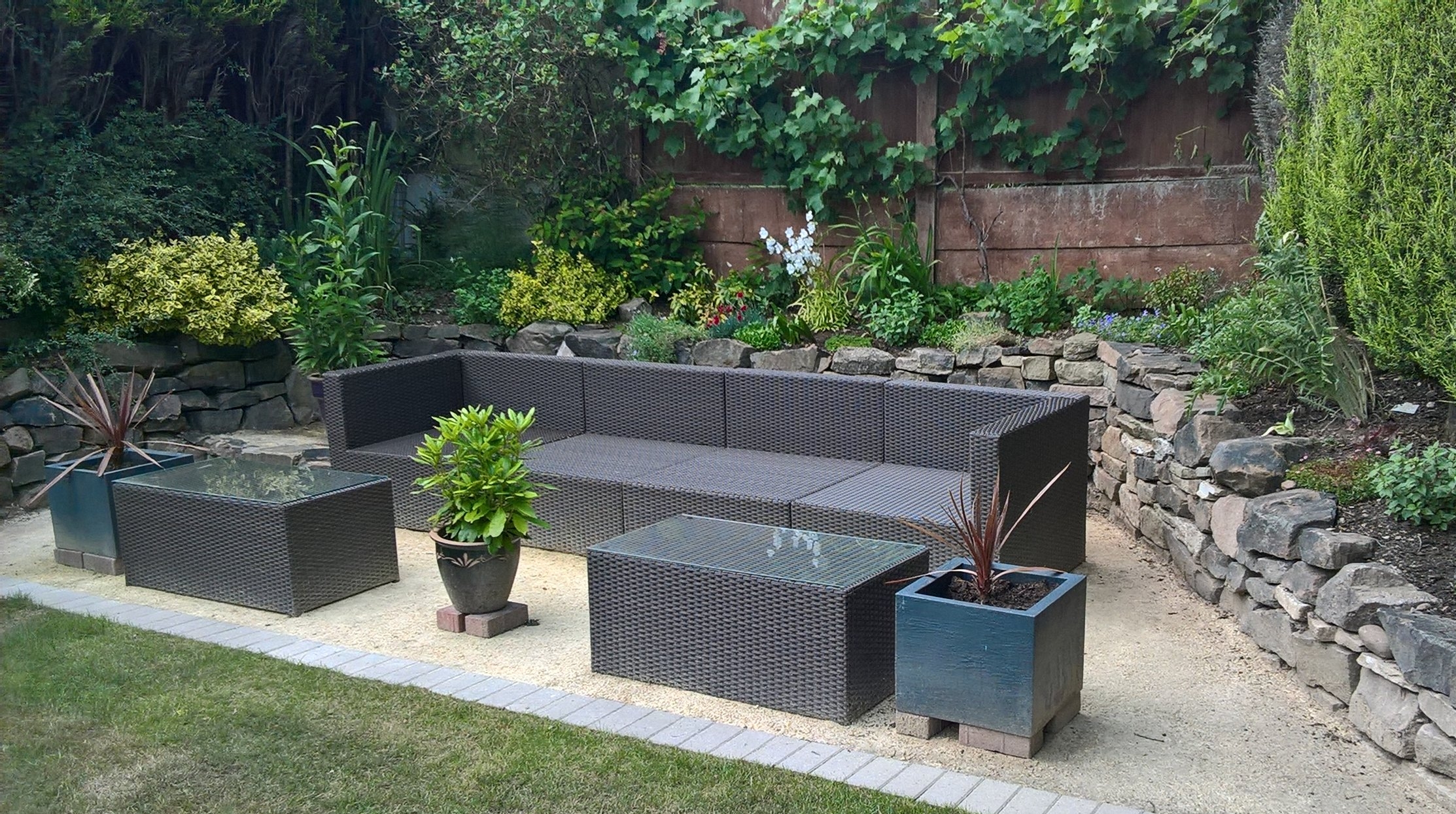 AFTER: a showcase garden to sit in