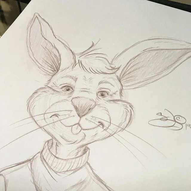 Wishing for spring already! Quick bunny sketch! #illustratorsoninstagram #illustration #art #bunny #rabbit #sketching #sketchbook #drawing #sandybrooksart