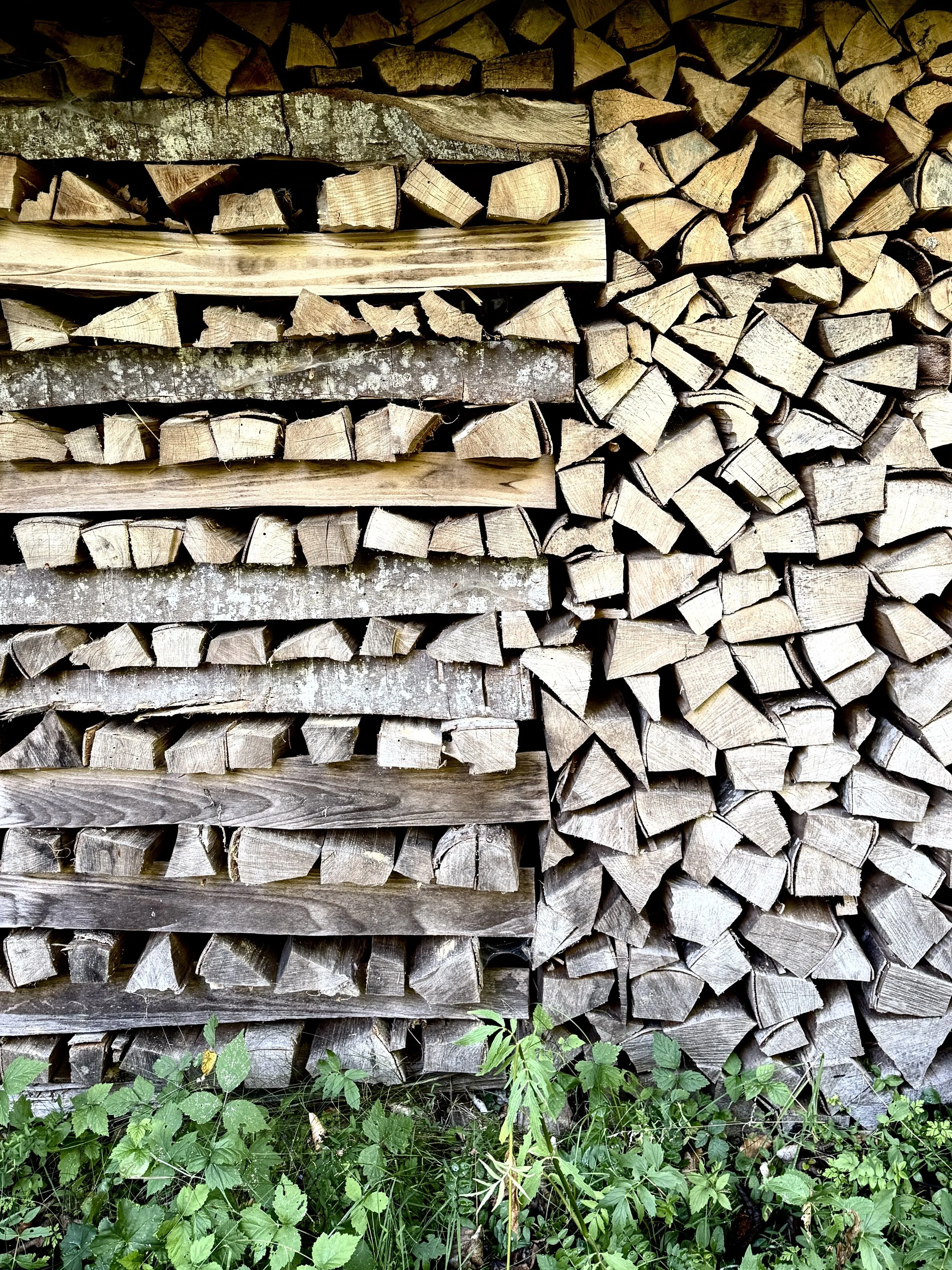 A stack of wood