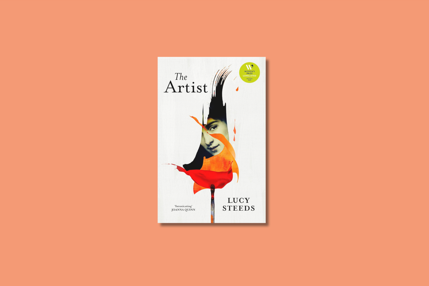 Book cover: The Artist by Lucy Steeds on pale orange background