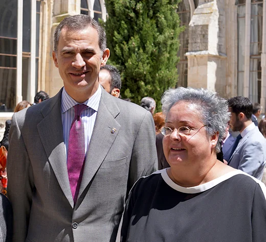 Maria De Alvear with King Felipe VI of Spain
