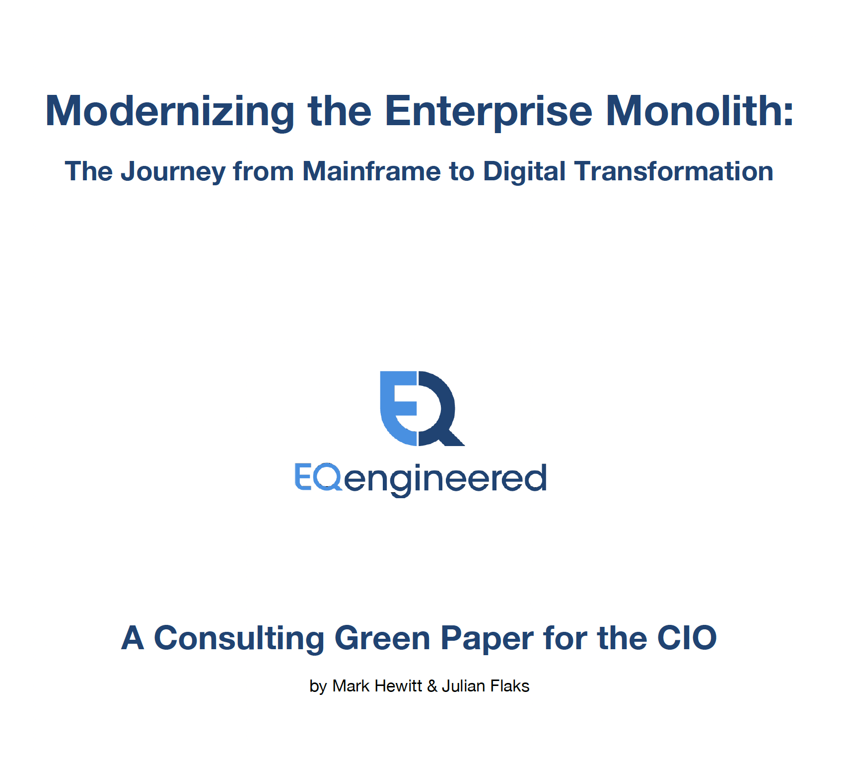 EQengineered's 2025 Consulting Green Paper