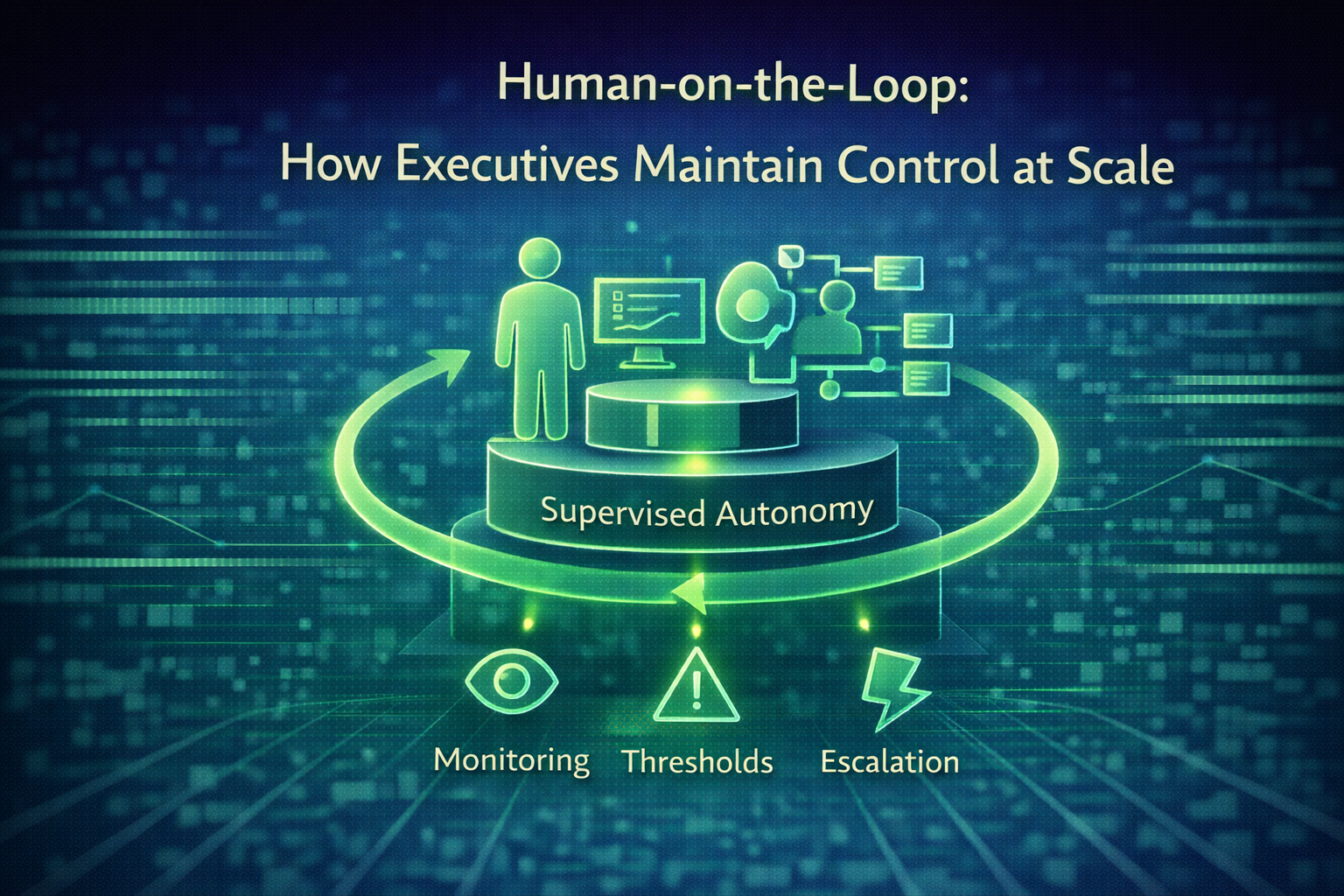Human-on-the-Loop: How Executives Maintain Control at Scale by Mark Hewitt