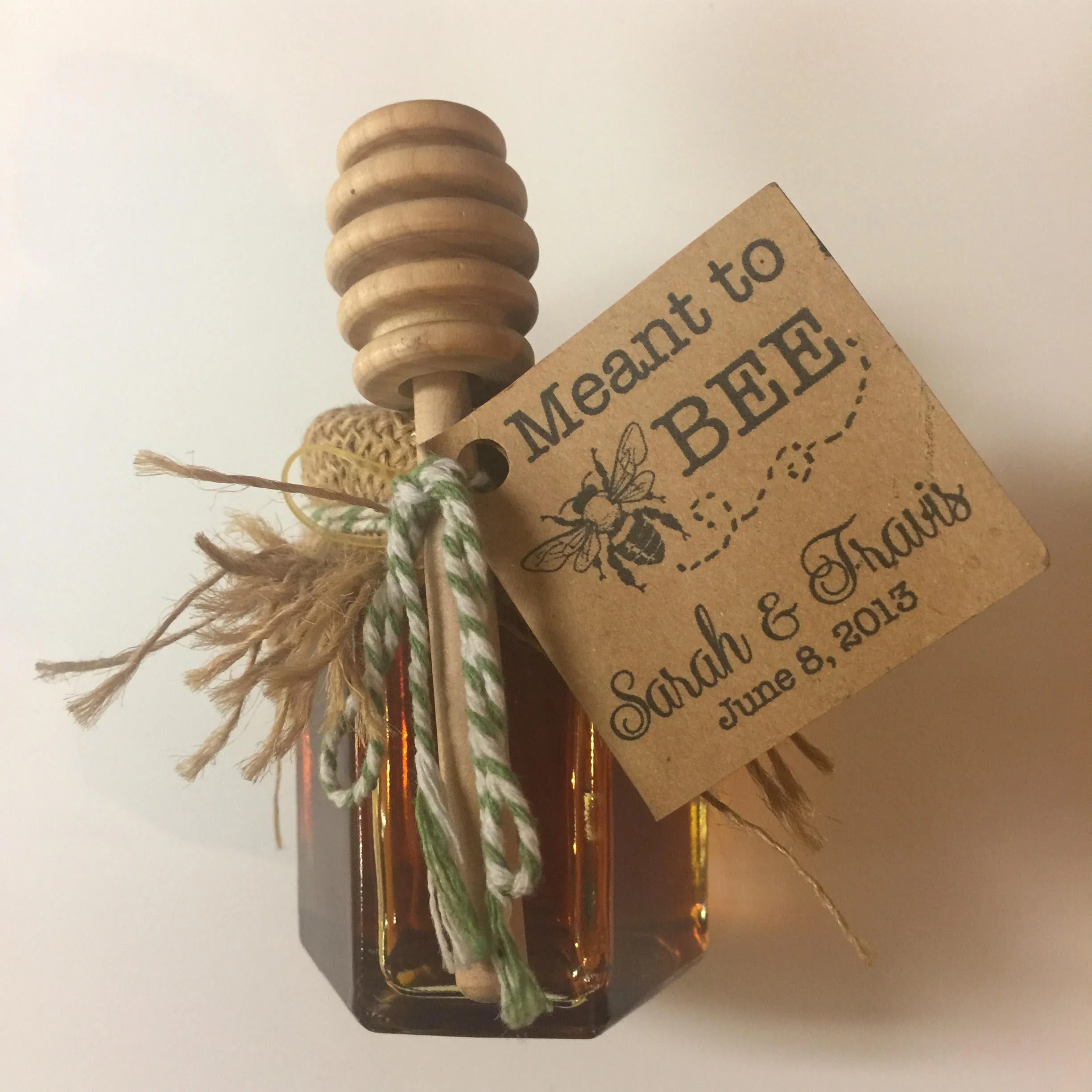 Custom Bee City Wedding Favor w/ Ladle