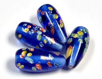 Vintage Japanese Millefiori Glass Beads