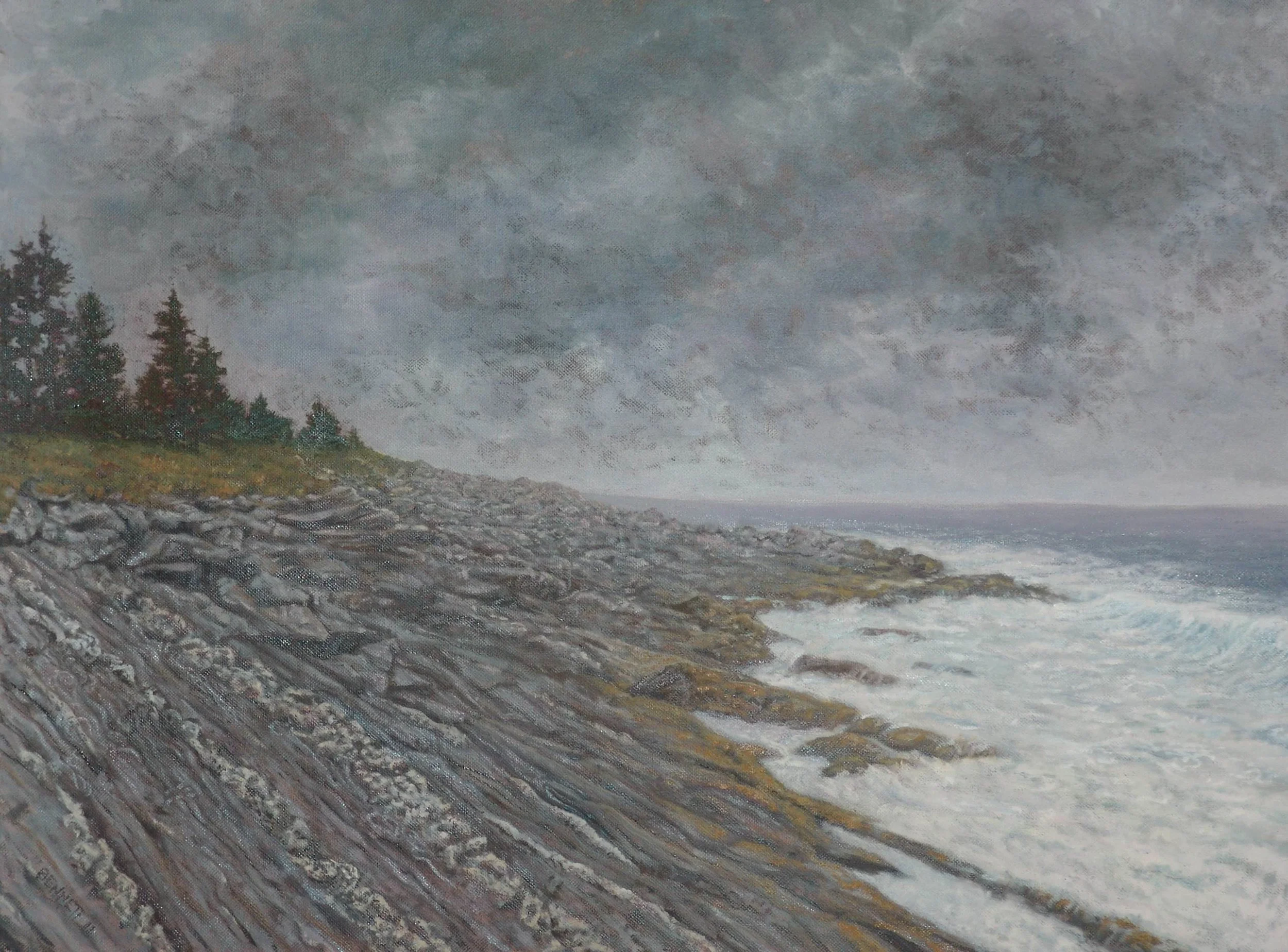 InvNo558 AGrayDay,Maine 18x24 O:C .jpg