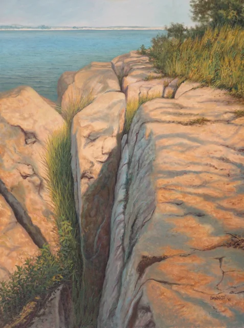 Shoreline Rocks and Shadows,24%22x18%22,O:C .jpg