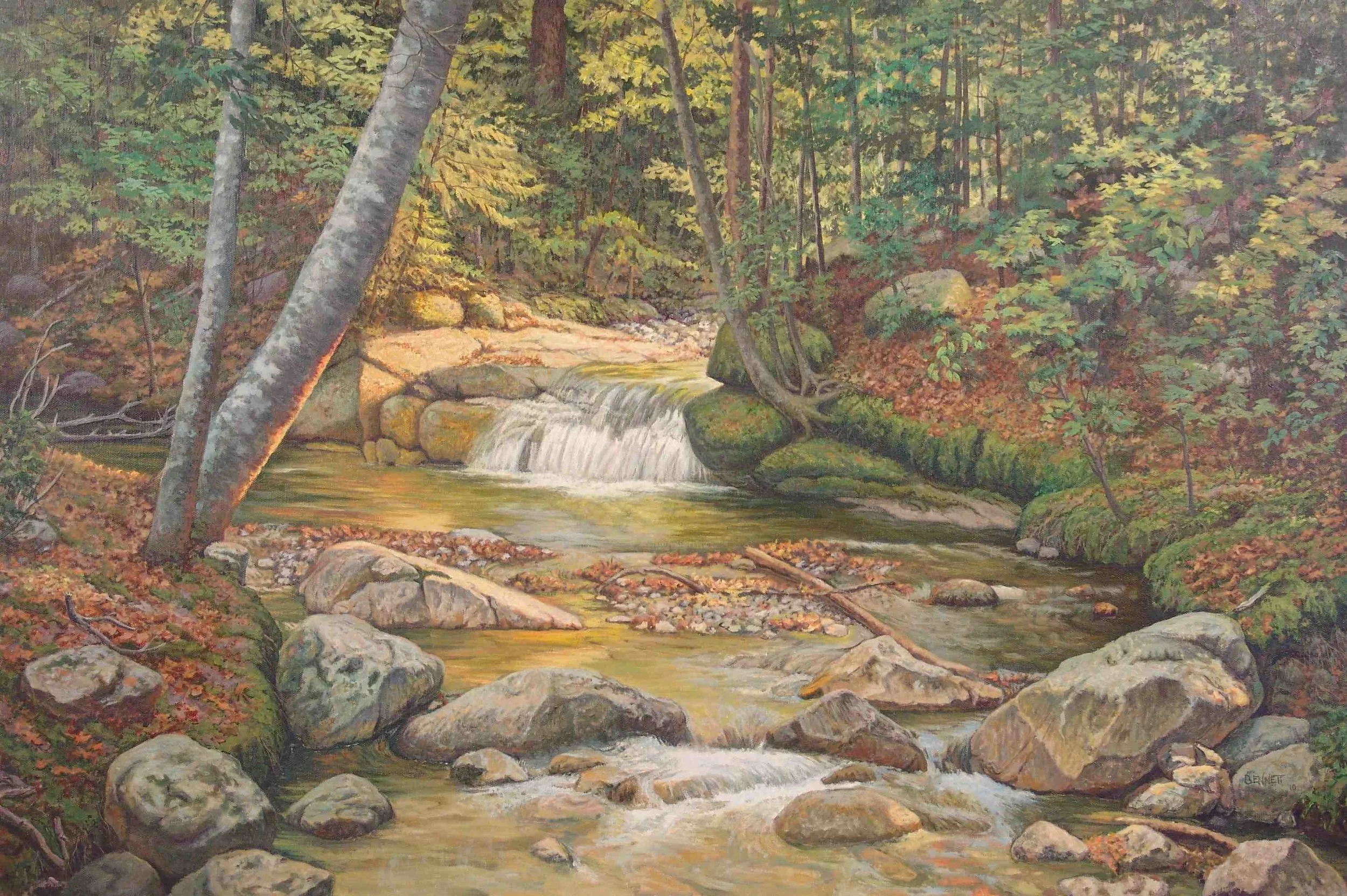 TheForestWaterfall,O:C,24x36.jpg