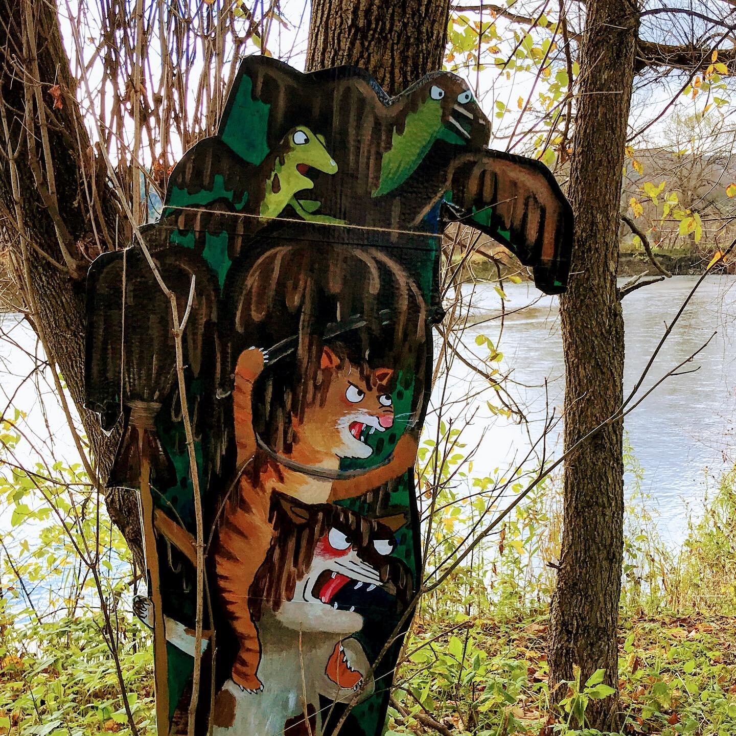 Who knows what you&rsquo;ll find on the Rivertrail! But don&rsquo;t be scared&hellip; It&rsquo;s just the creatures from the &ldquo;Room on the Broom&rdquo; story walk! Come help them save the witch in this book come to life for Halloween. Our fun co