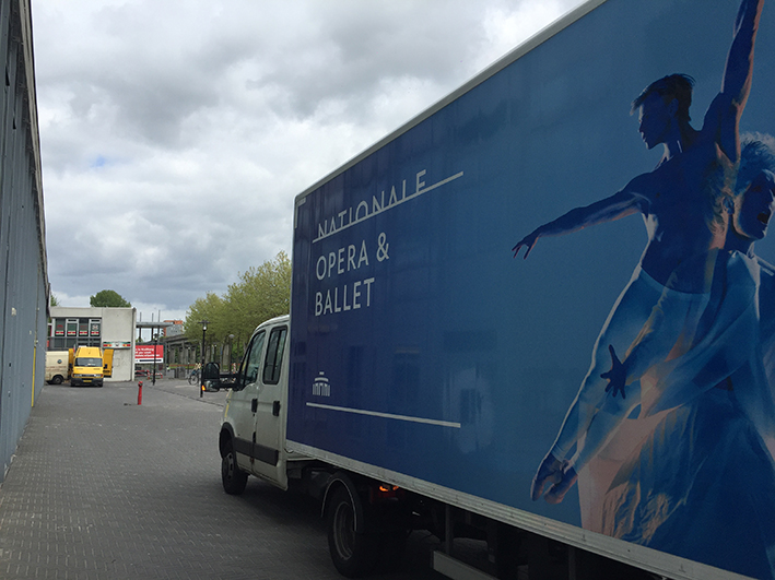 Special delivery at the studio.